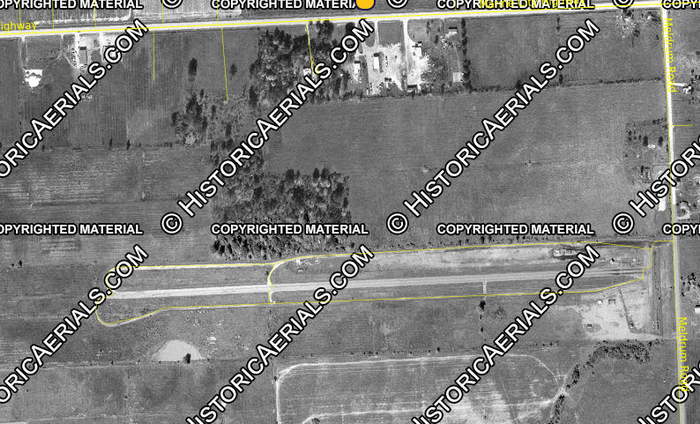 Motor City Dragway - 1973 Aerial Photo (newer photo)